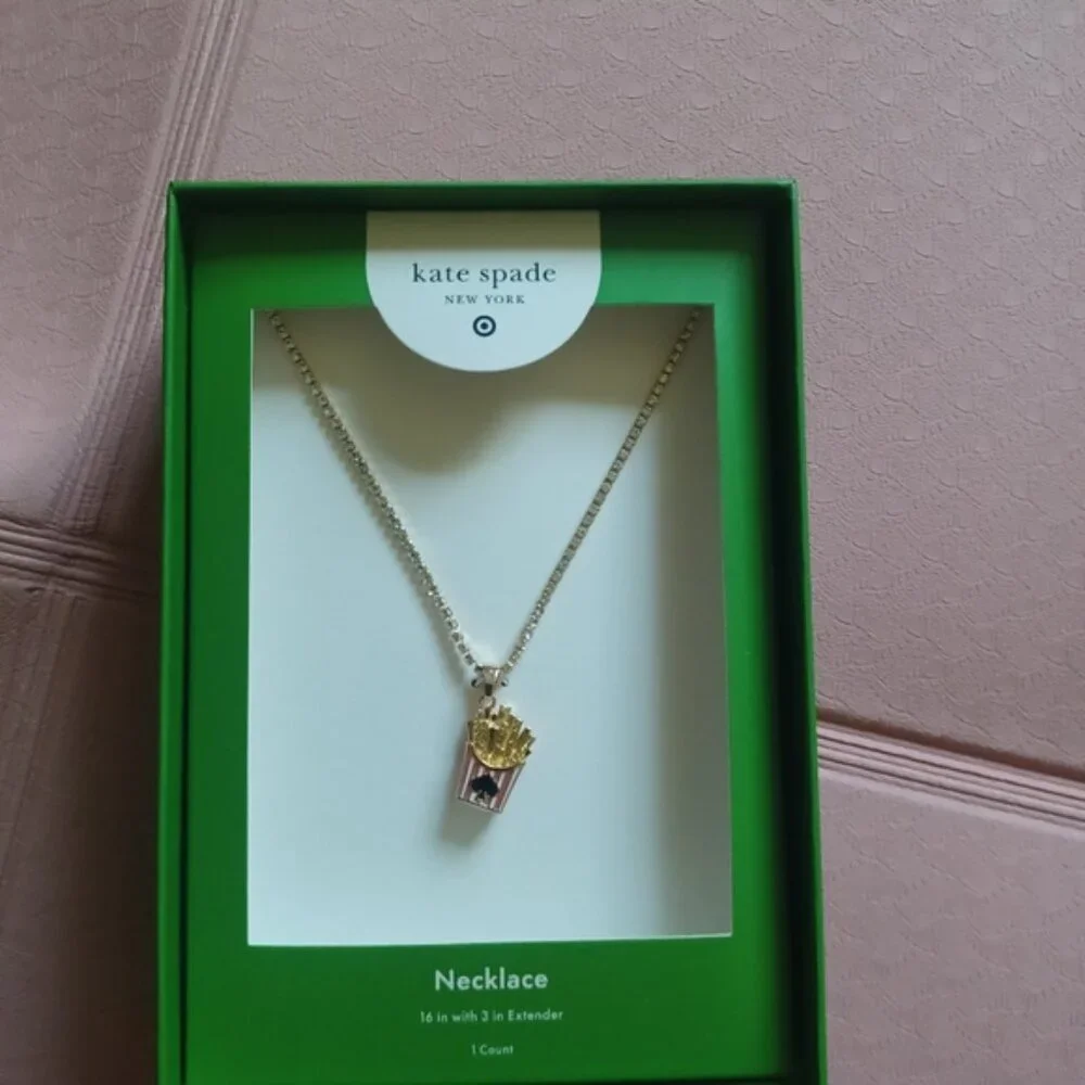 Kate Spade X Target French Fries Necklace NEW - Picture 2 of 5